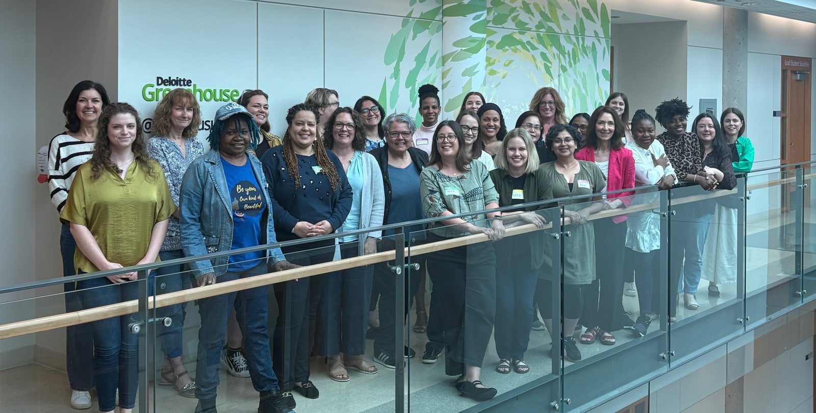 Participants at an Early AI Adoption Lab cohort gathered for a group photo